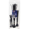 ACX1325-100 - OEX Black Nylon Cable Tie Assortment - Pack Of 100 - SES Direct Ltd