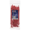 ACX1462 - OEX Red Nylon Cable Ties - 4.8mm X 200mm - Pack Of 100 - SES Direct Ltd