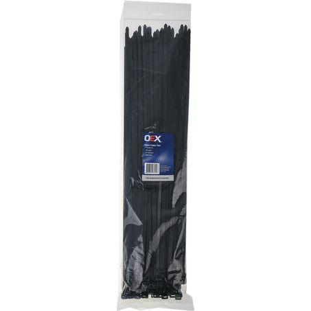ACX1444 - OEX Black Nylon Cable Ties - 7.6mm X 530mm - Pack Of 100