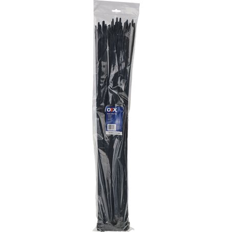 ACX1445 - OEX Black Nylon Cable Ties - 9mm X 709mm - Pack Of 100