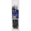 ACX1318-25 - OEX Black Nylon Cable Ties - 4.8mm X 200mm, With Mounting Hole - Pack Of 25 - SES Direct Ltd