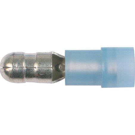 OEX Crimp Terminal Male Bullet Blue Terminal Size 4mm Polycarbonate 50 Pce