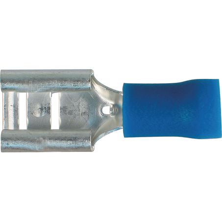OEX Female Blade Blue Terminal Entry 8 X 0.8mm Vinyl 100 Pce