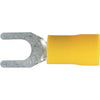 OEX Crimp Terminal Fork Yellow Terminal Entry 5.3mm Vinyl 50 Pce - SES Direct Ltd