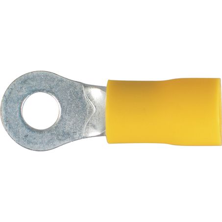 ACX3058 - OEX Crimp Terminal Ring Yellow Id 4.3mm Vinyl 100 Pce
