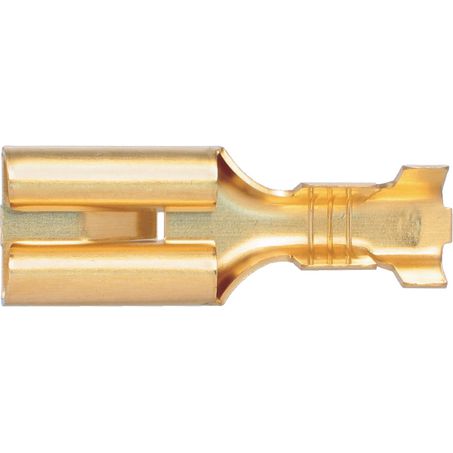 OEX Female Blade Brass Terminal Entry 8 X 0.8mm Non Insulated 25 Pce