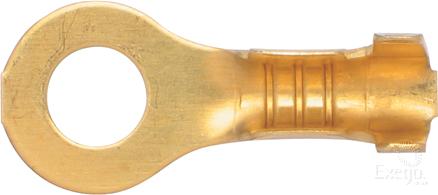 OEX Crimp Terminal Ring Brass Id 4.3mm Non Insulated 100 Pce