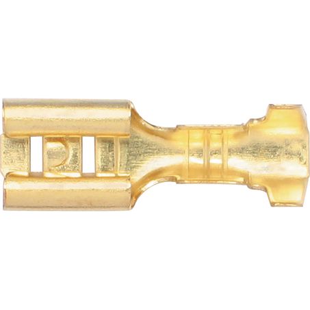 Oex Female Blade Brass Terminal Entry 5 X 0.8mm Non Insulated 100 Pce