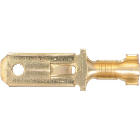 OEX Male Blade Brass Terminal Entry 6.3 X 0.8mm Non Insulated 100 Pce