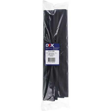 OEX Heat Shrink Dual Wall Black Id: 24mm Length: 300mm - 4 Pce