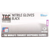160002 - TGC Nitrile Gloves Black 100 Pack Medium - SES Direct Ltd
