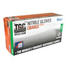 160034 - TGC Orange Hi-Vis Nitrile Gloves 100 Pack X Large - SES Direct Ltd
