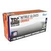 160033 - TGC Orange Hi-Vis Nitrile Gloves 100 Pack Large - SES Direct Ltd