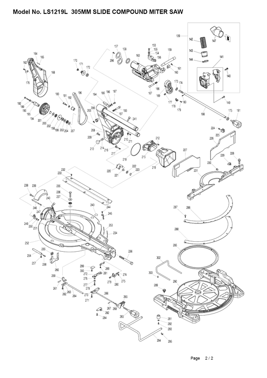 Makita Hose 28-0.5 Dls211 #245048-7