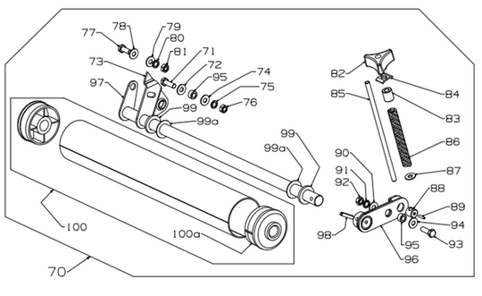 Roller Assy-Front, 500 Golf