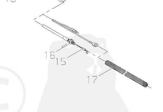 Genuine Throttle Cable – Shindaiwa / Echo V430002650 (OEM 63023-62170)
