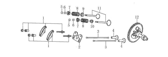 Sina/Loncin Rocker Arm Assy G420, G670
