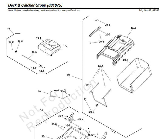 Victa Thunder 20" Grass Catcher Assy #Gc12049A