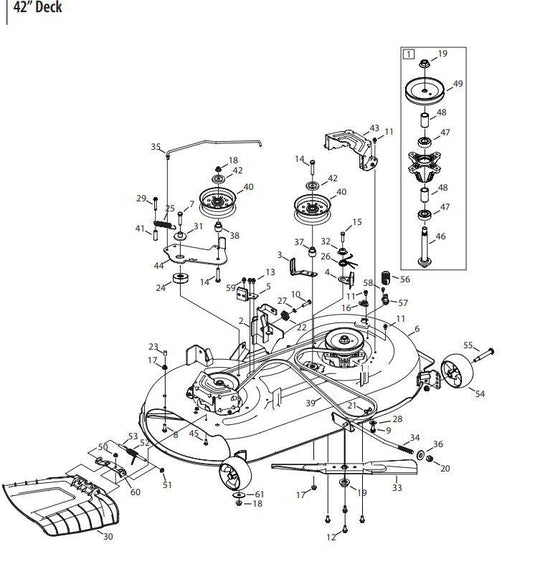 783-08510 Cover- Belt, 42” Deck