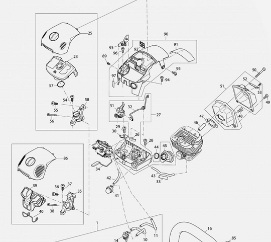 Makita AIR FILTER CPL. DCS4300
