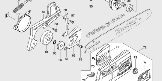 Makita 162979-4 BRAKE DRUM UC004G