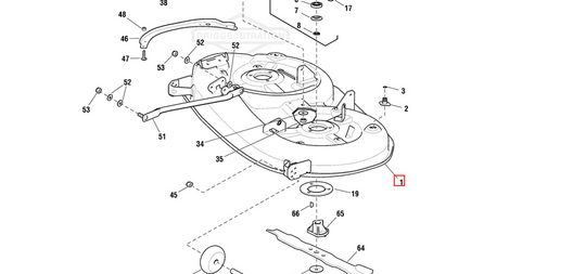 Victa Deck 42" Side Dis Black
