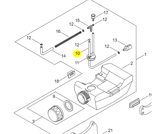 Echo / Shindaiwa V471-002570 FUEL PIPE