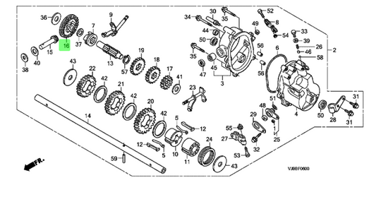 BEVEL GEAR, HRU216M2 #23323VK3B10