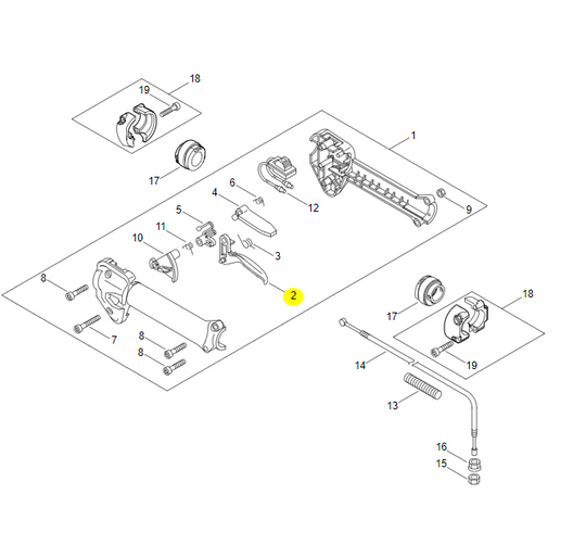 Shindaiwa C450000780_AAC TRIGGER,THROTTLE
