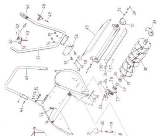 BACKPLATE BRKT,BLADE ASSY 500 #009855