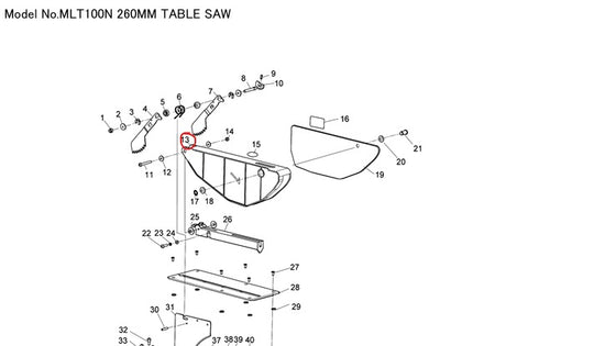 Makita Blade Guard Mlt100N