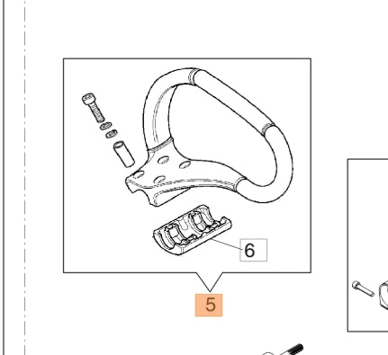 Oleo-Mac Front Handle Assembly (Part No. 62030039AR)