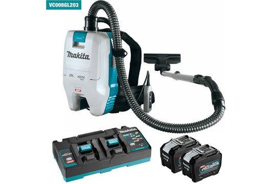 Makita Vc008Gl203 40Vmax Xgt Brushless Backpack Vacuum (32Mm) - Kit