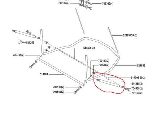 Masport Catcher Gas Strut C514885
