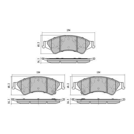 RDA RDC2202 Phantom Ceramic Brake Pads – Fits Audi, Ford Ranger/Everest ...