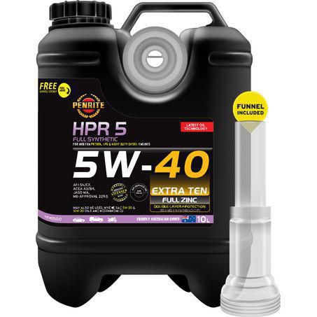 Penrite HPR 5 Full Synthetic 5W-40 Engine Oil – 10L (HPR05010)