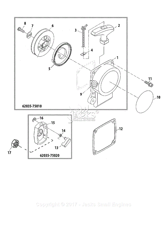 Echo / Shindaiwa Recoil Starter Assembly #A050000200