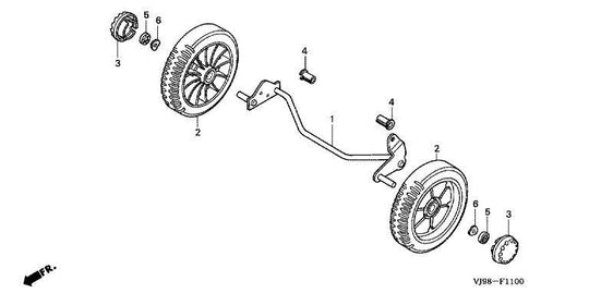 Honda Shaft Fr Axle Hru194 Hru195 42610-Vb4-980
