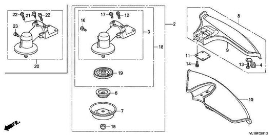 Honda Blade Holder B, Oem# 72621-Vf9-003 Hd2, 72621Vf9003