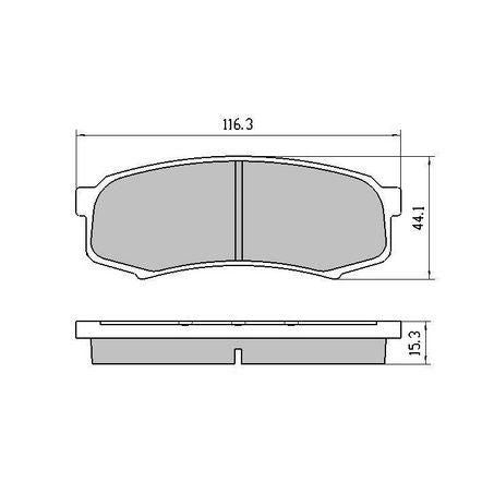 RDA Phantom Ceramic Brake Pad Rear Set RDC1200