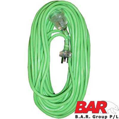 Be'S High Visibility Safety Extension Lead (20M/10Amp/Green)