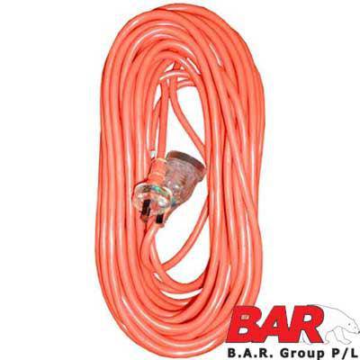 Be'S High Visibility Safety Extension Lead'S - 30M (Red)