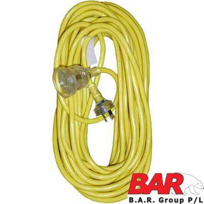 Be'S High Visibility Safety Extension Lead (20M/10Amp/Yellow)