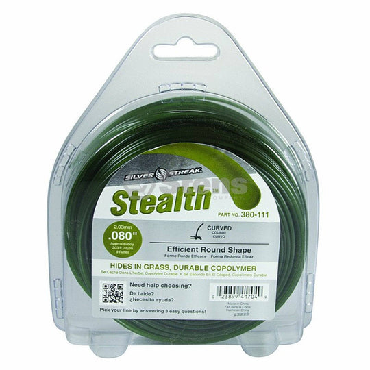 Trimmer Line Stealth .080"(2.0Mm) 1/2 Lb.
