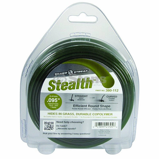 Trimmer Line Stealth .095"(2.4Mm) 1/2 Lb.