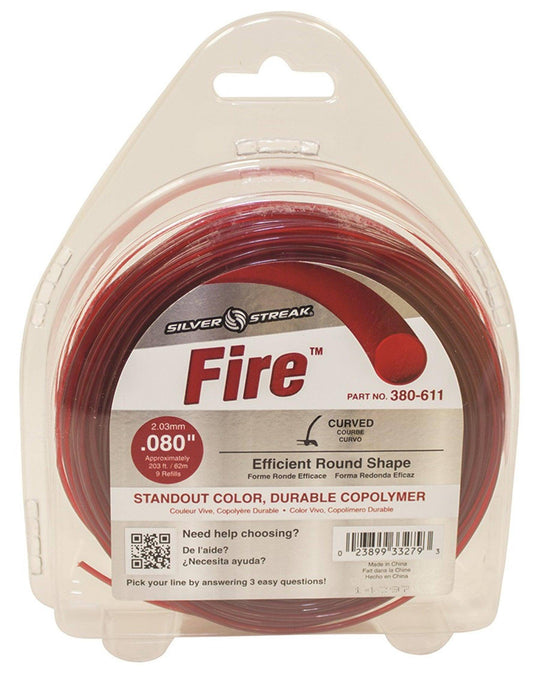 Trimmer Line Fire .080"(2.0Mm) 1/2 Lb.