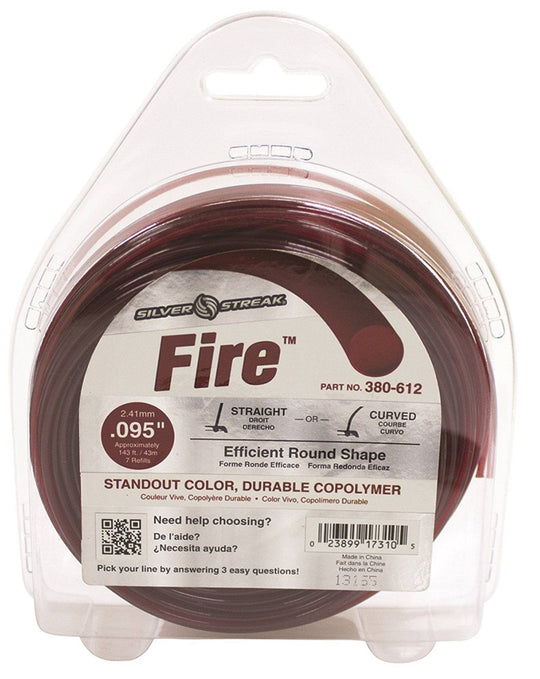 Trimmer Line Fire .095"(2.4Mm) 1/2 Lb.