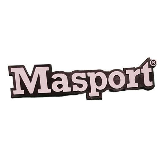 Nameplate, Masport Blk/White 581240