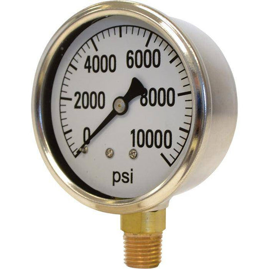 2.5" Gauge 10000 Psi, Bottom Mount