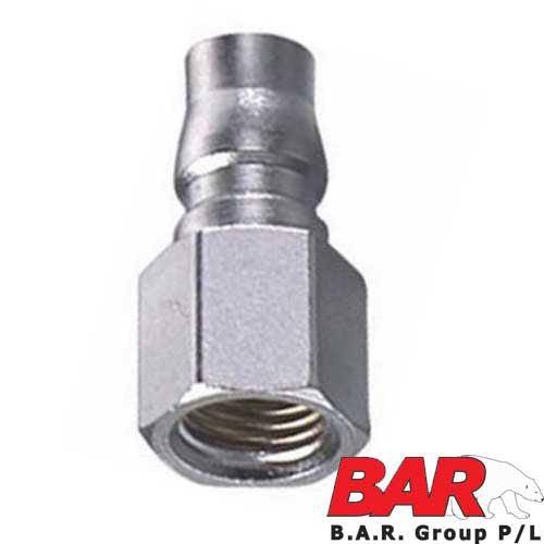 Nitto Style Plug Connector - 1/4" Female BSP x Male Plug